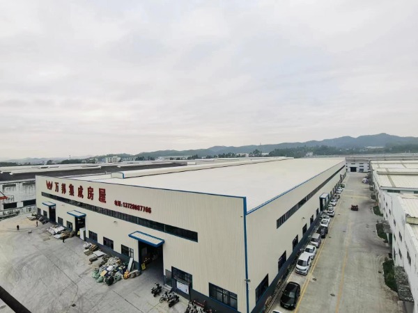Wanbang container house factory in Guangdong, China &mdash; folding and flat-pack modular unit production lines, 80,000 m&sup2; plant