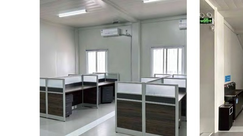 Airport Expansion Project Site Office Built with Flat-Pack Container Houses